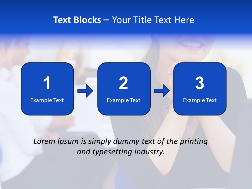 Set Of Shiny Button Icons. The Blue Signs & Symbols Collection, With Drop Shadows. PowerPoint Template