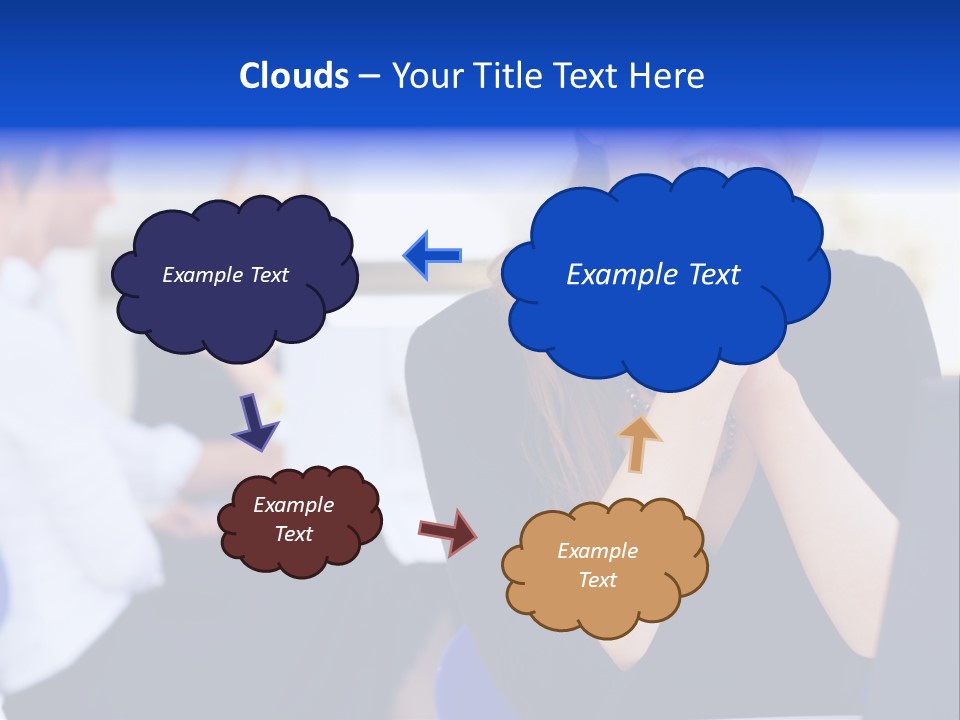 Set Of Shiny Button Icons. The Blue Signs & Symbols Collection, With Drop Shadows. PowerPoint Template