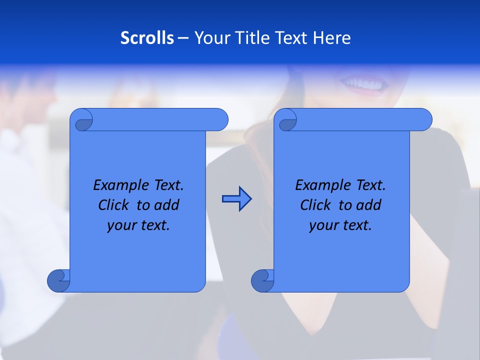 Set Of Shiny Button Icons. The Blue Signs & Symbols Collection, With Drop Shadows. PowerPoint Template