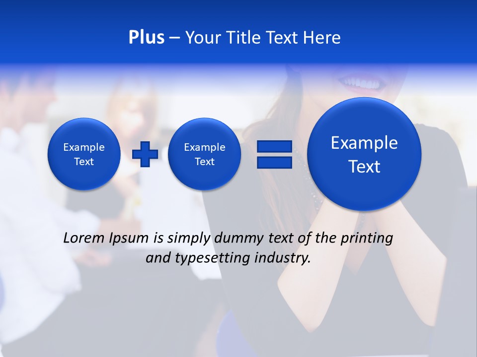 Set Of Shiny Button Icons. The Blue Signs & Symbols Collection, With Drop Shadows. PowerPoint Template