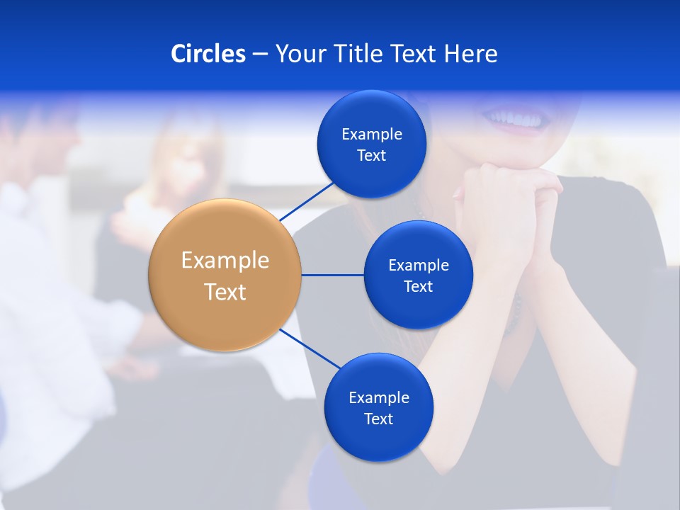 Set Of Shiny Button Icons. The Blue Signs & Symbols Collection, With Drop Shadows. PowerPoint Template
