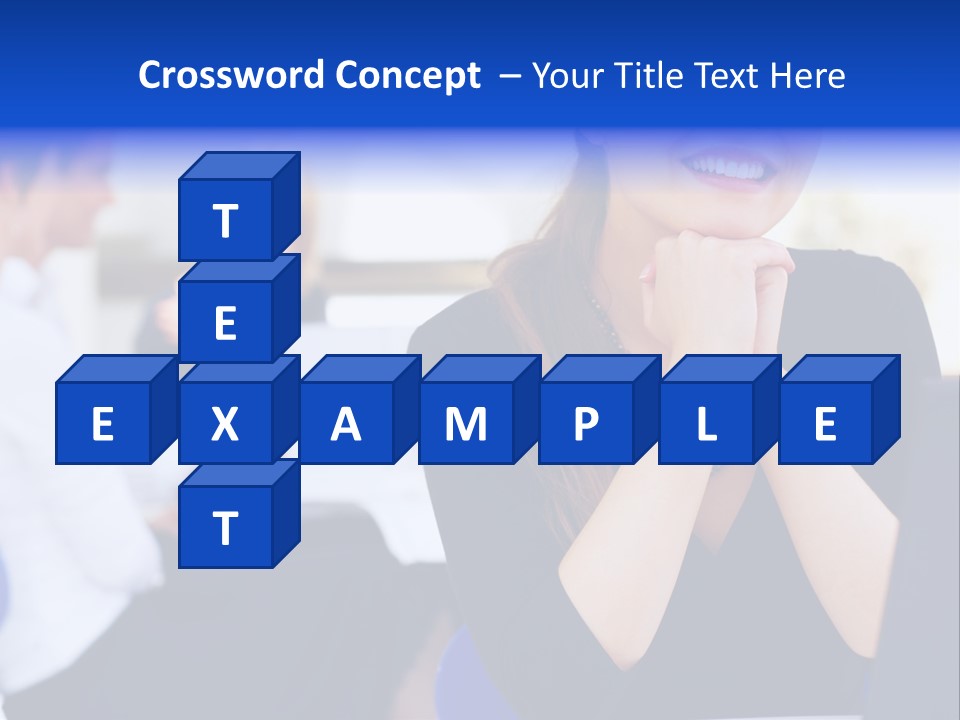 Set Of Shiny Button Icons. The Blue Signs & Symbols Collection, With Drop Shadows. PowerPoint Template