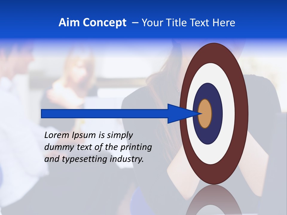 Set Of Shiny Button Icons. The Blue Signs & Symbols Collection, With Drop Shadows. PowerPoint Template