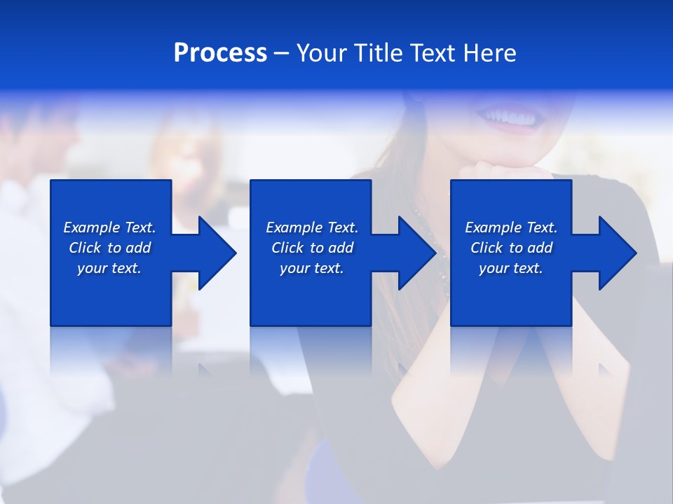 Set Of Shiny Button Icons. The Blue Signs & Symbols Collection, With Drop Shadows. PowerPoint Template