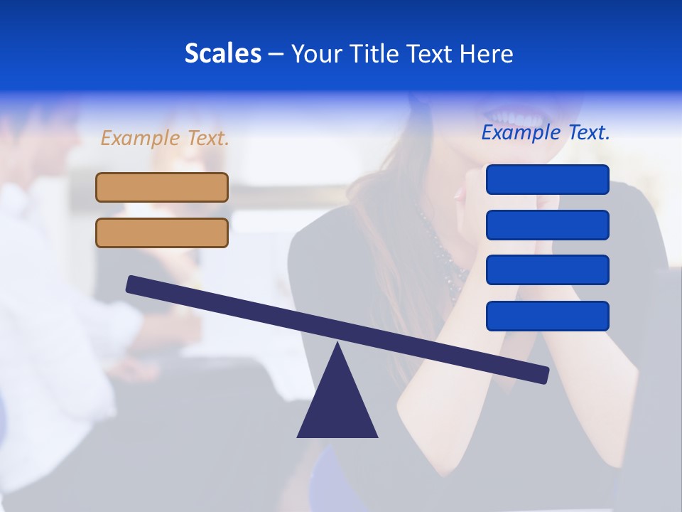 Set Of Shiny Button Icons. The Blue Signs & Symbols Collection, With Drop Shadows. PowerPoint Template