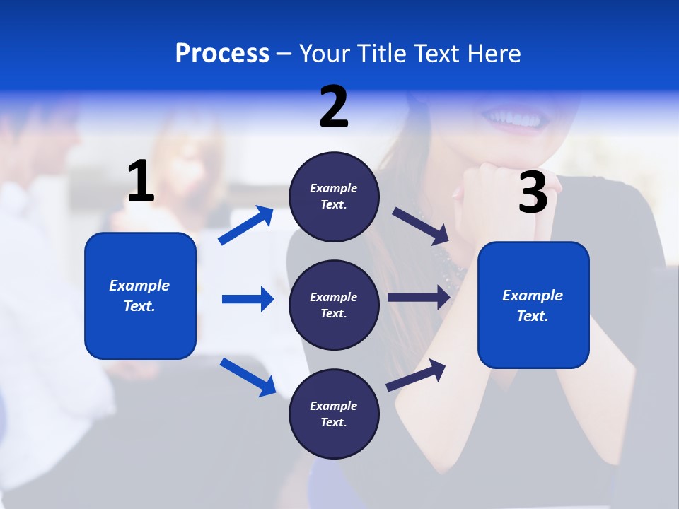 Set Of Shiny Button Icons. The Blue Signs & Symbols Collection, With Drop Shadows. PowerPoint Template