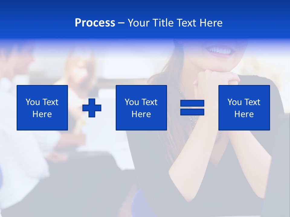 Set Of Shiny Button Icons. The Blue Signs & Symbols Collection, With Drop Shadows. PowerPoint Template