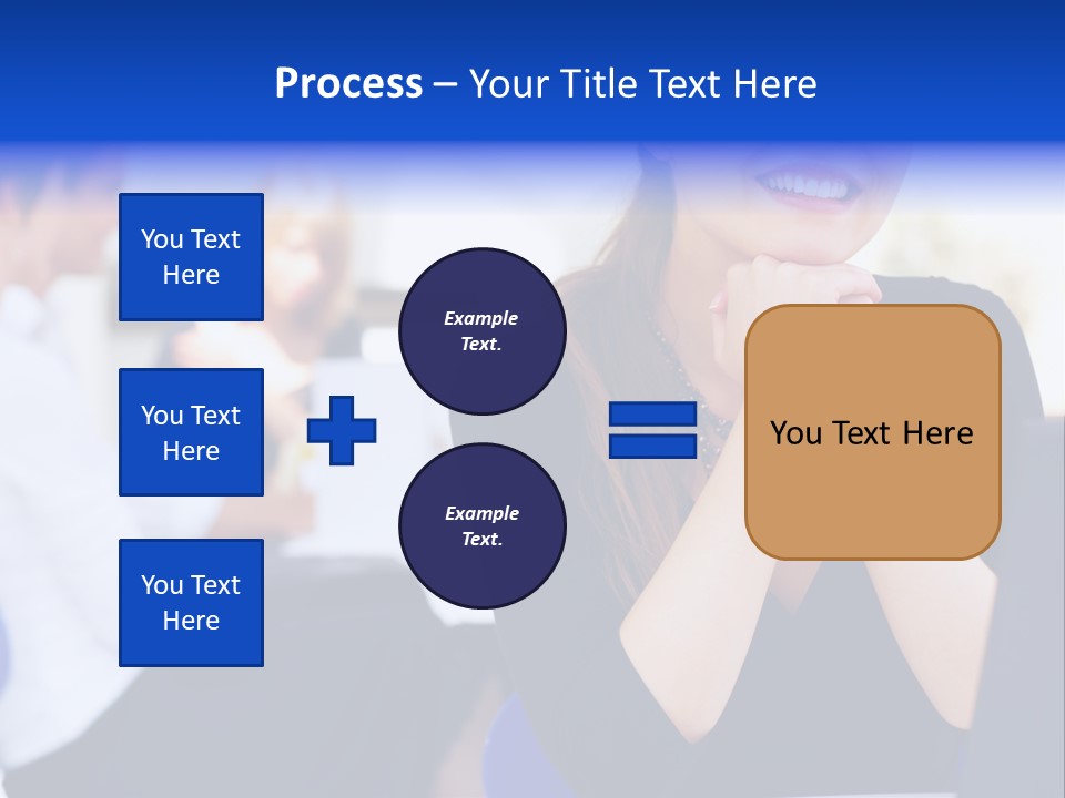 Set Of Shiny Button Icons. The Blue Signs & Symbols Collection, With Drop Shadows. PowerPoint Template