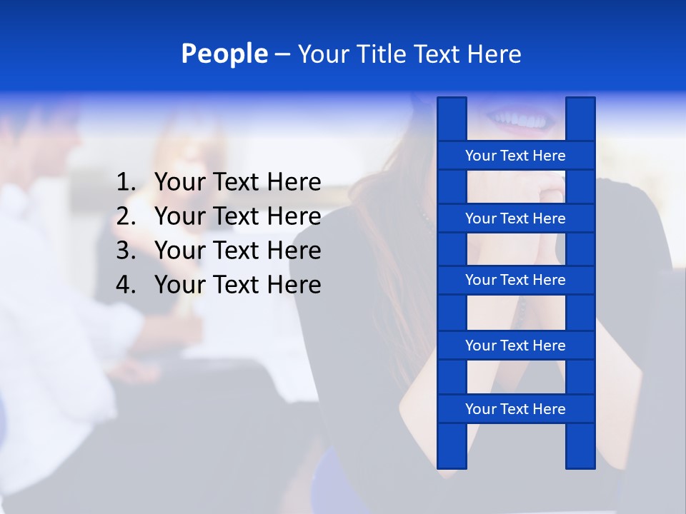 Set Of Shiny Button Icons. The Blue Signs & Symbols Collection, With Drop Shadows. PowerPoint Template