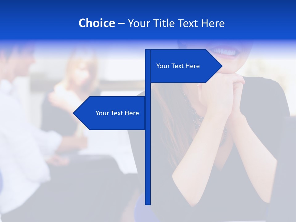 Set Of Shiny Button Icons. The Blue Signs & Symbols Collection, With Drop Shadows. PowerPoint Template