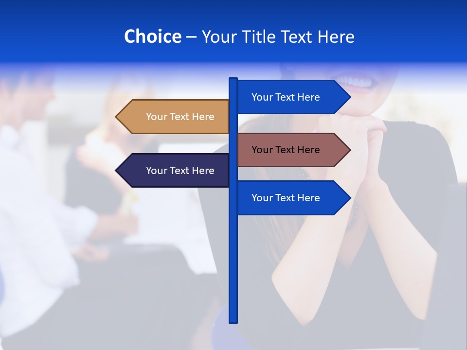 Set Of Shiny Button Icons. The Blue Signs & Symbols Collection, With Drop Shadows. PowerPoint Template