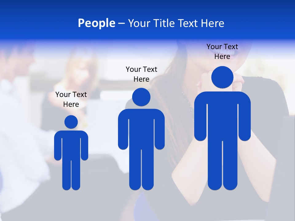 Set Of Shiny Button Icons. The Blue Signs & Symbols Collection, With Drop Shadows. PowerPoint Template