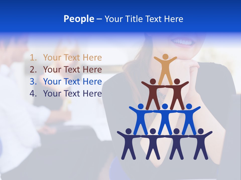 Set Of Shiny Button Icons. The Blue Signs & Symbols Collection, With Drop Shadows. PowerPoint Template