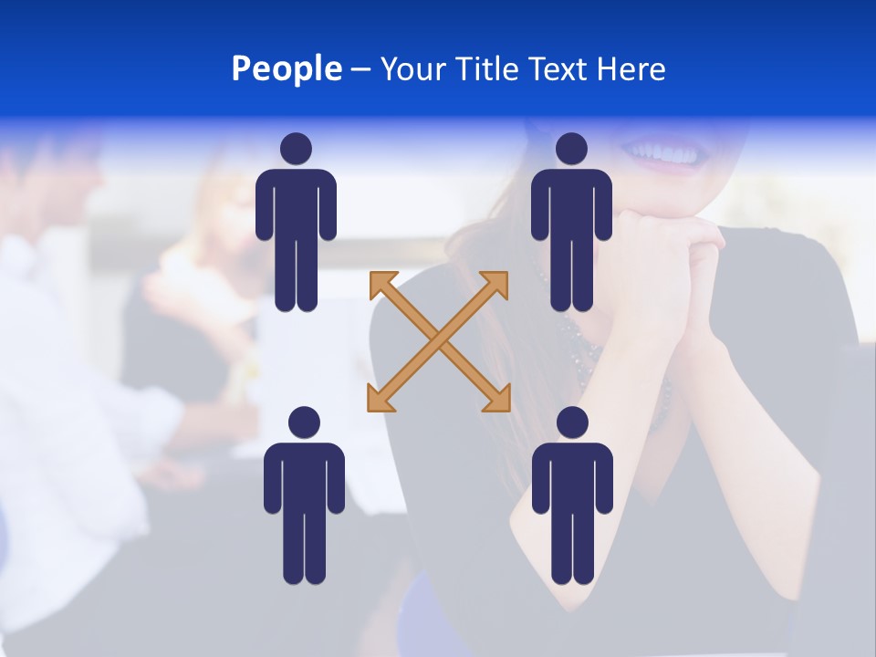 Set Of Shiny Button Icons. The Blue Signs & Symbols Collection, With Drop Shadows. PowerPoint Template