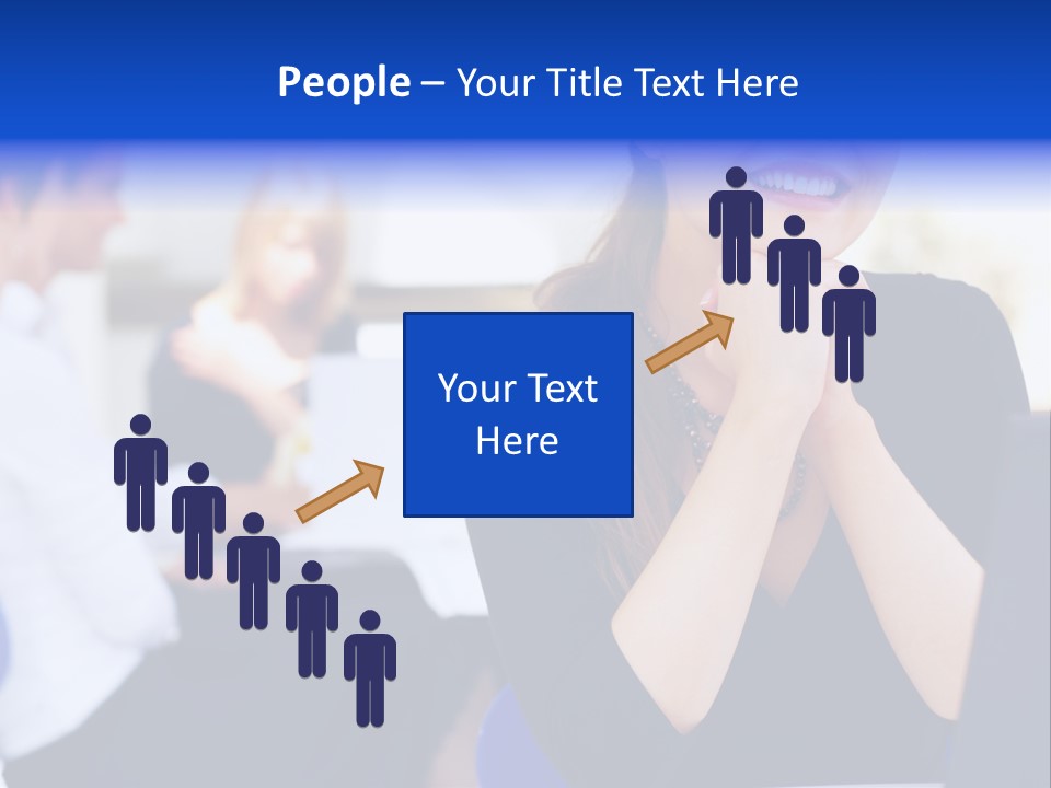 Set Of Shiny Button Icons. The Blue Signs & Symbols Collection, With Drop Shadows. PowerPoint Template