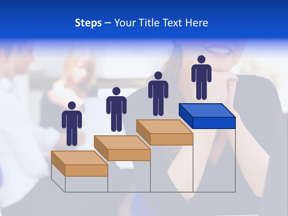 Set Of Shiny Button Icons. The Blue Signs & Symbols Collection, With Drop Shadows. PowerPoint Template