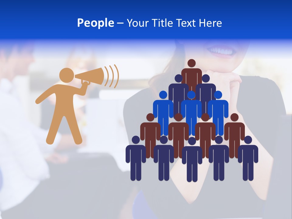 Set Of Shiny Button Icons. The Blue Signs & Symbols Collection, With Drop Shadows. PowerPoint Template