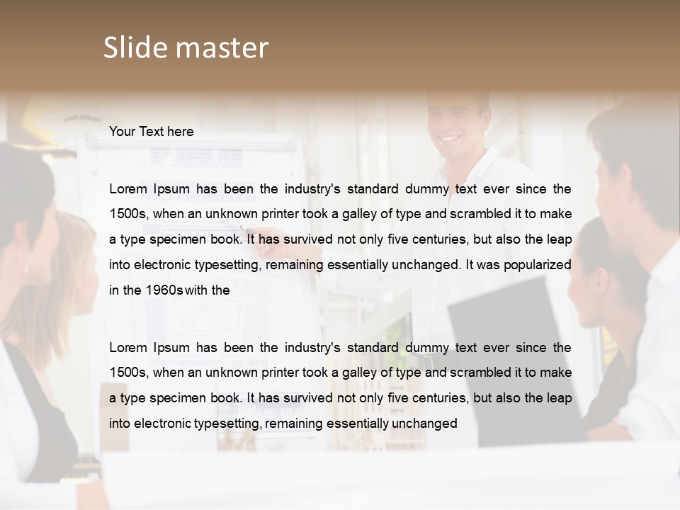 Three Girls Exit The Building On Exit Door. Exit Symbol PowerPoint Template