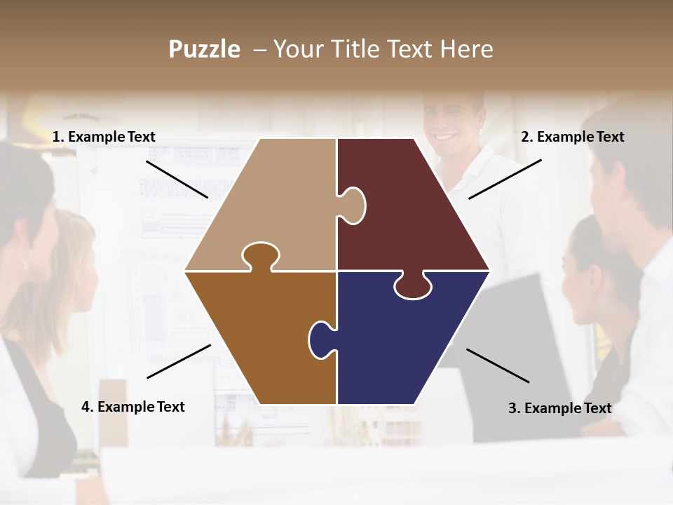 Three Girls Exit The Building On Exit Door. Exit Symbol PowerPoint Template