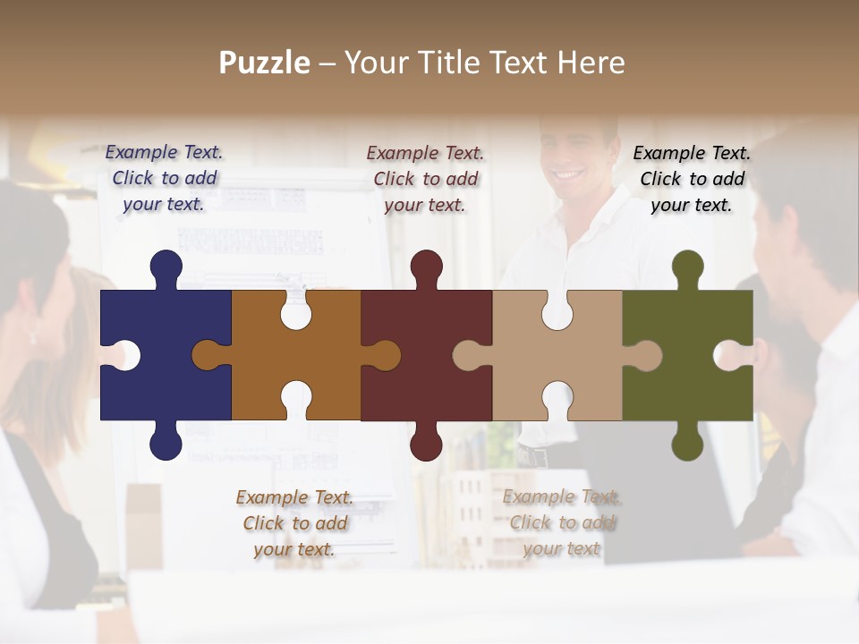 Three Girls Exit The Building On Exit Door. Exit Symbol PowerPoint Template