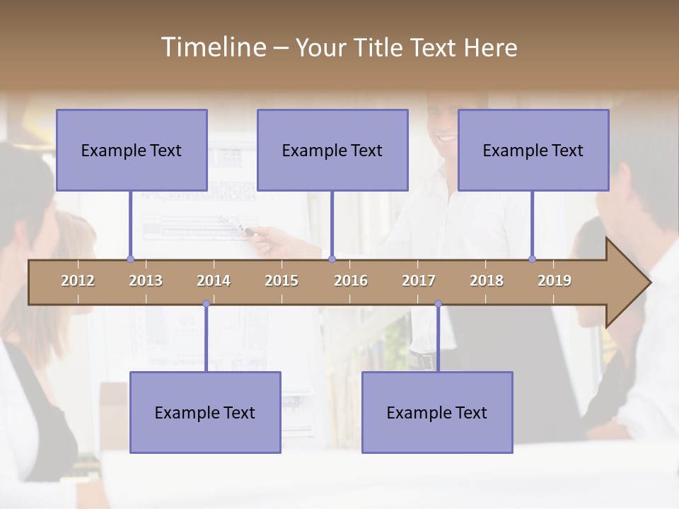 Three Girls Exit The Building On Exit Door. Exit Symbol PowerPoint Template