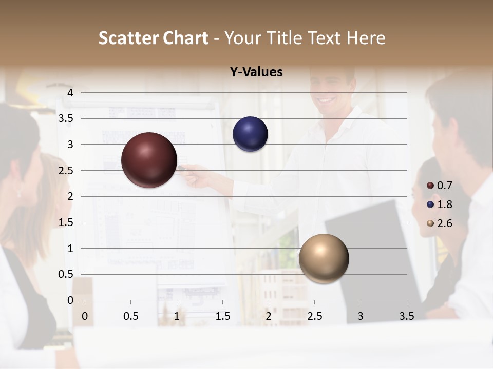 Three Girls Exit The Building On Exit Door. Exit Symbol PowerPoint Template