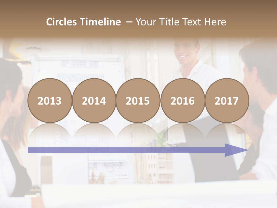 Three Girls Exit The Building On Exit Door. Exit Symbol PowerPoint Template