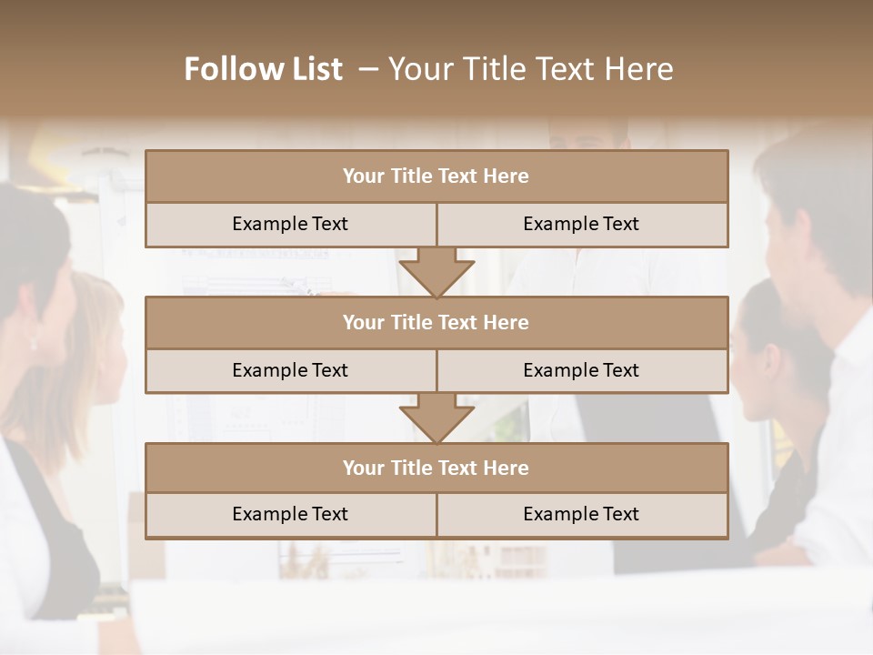Three Girls Exit The Building On Exit Door. Exit Symbol PowerPoint Template