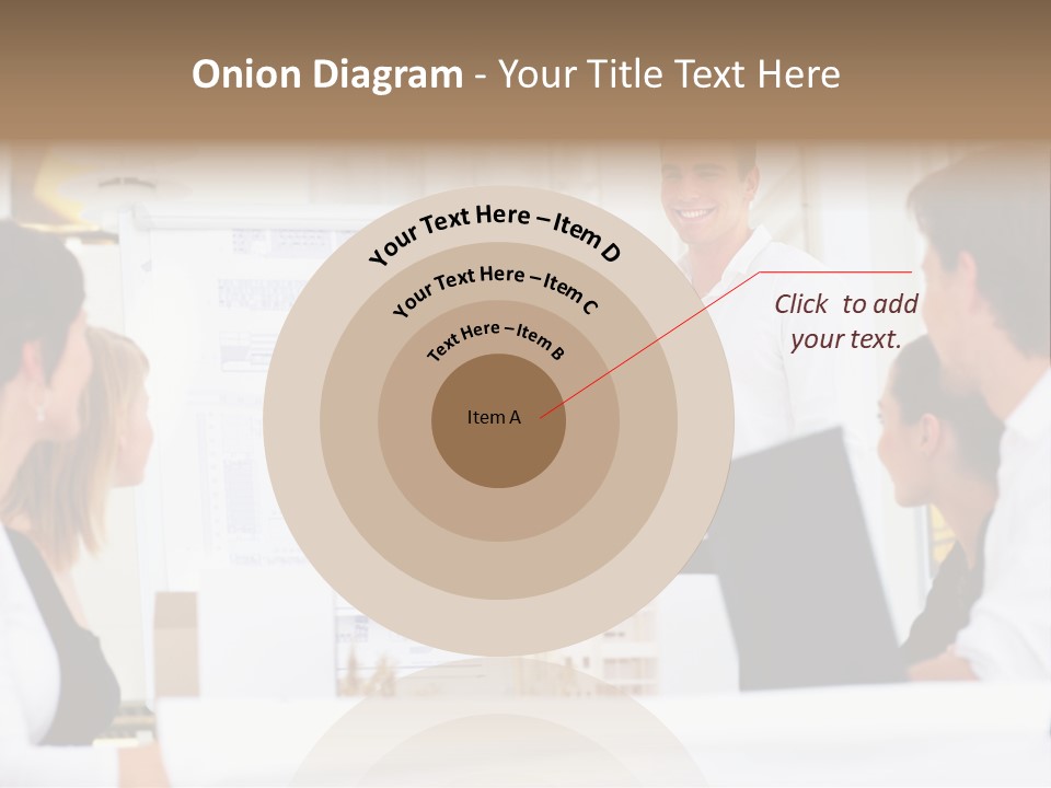 Three Girls Exit The Building On Exit Door. Exit Symbol PowerPoint Template