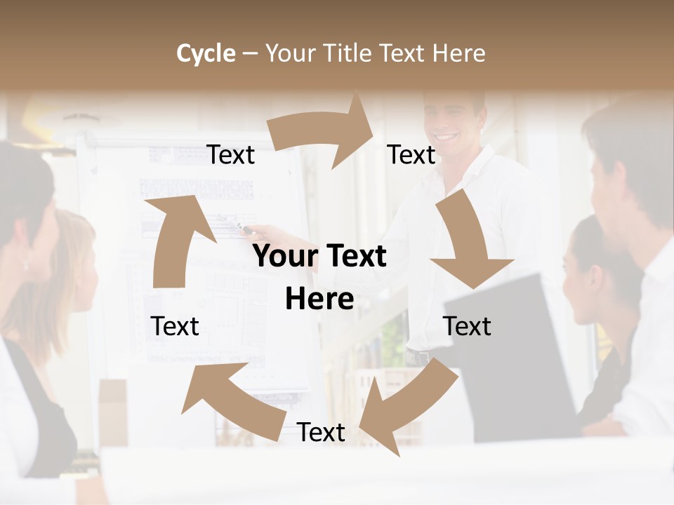 Three Girls Exit The Building On Exit Door. Exit Symbol PowerPoint Template