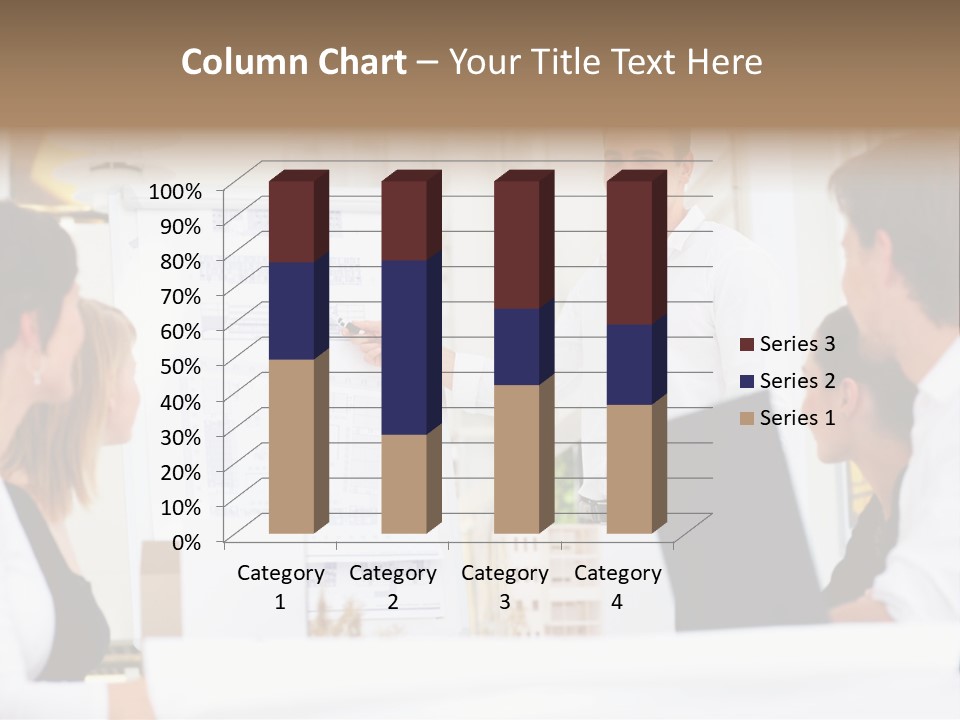 Three Girls Exit The Building On Exit Door. Exit Symbol PowerPoint Template