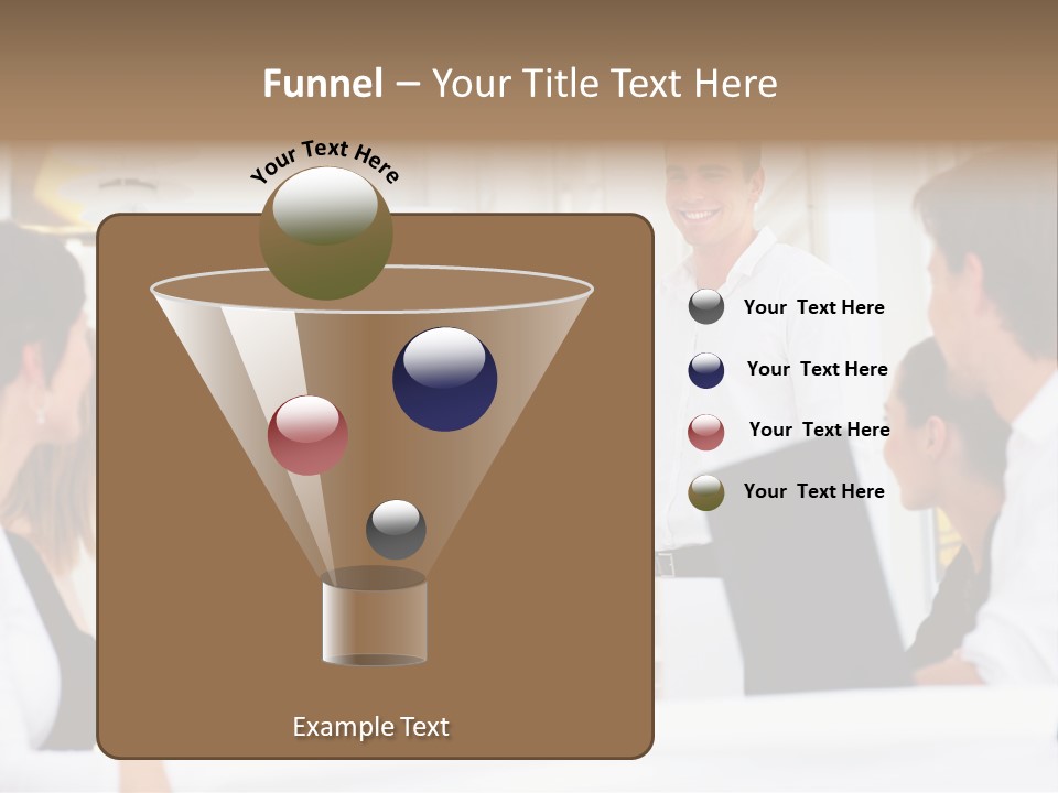 Three Girls Exit The Building On Exit Door. Exit Symbol PowerPoint Template