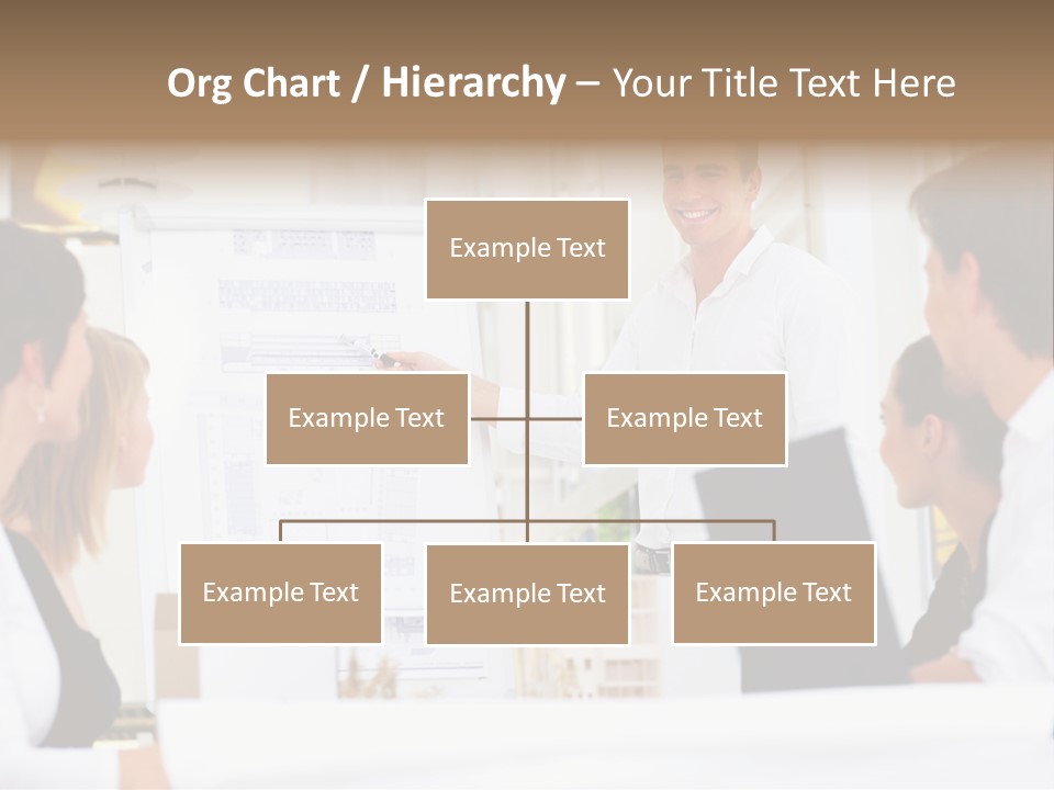 Three Girls Exit The Building On Exit Door. Exit Symbol PowerPoint Template