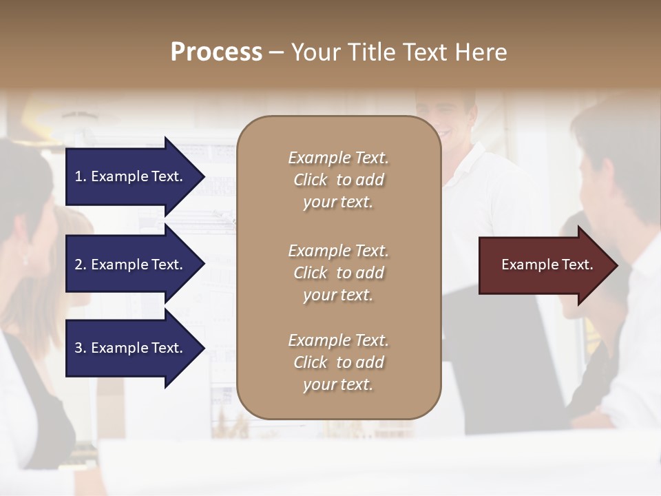 Three Girls Exit The Building On Exit Door. Exit Symbol PowerPoint Template
