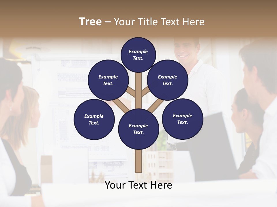 Three Girls Exit The Building On Exit Door. Exit Symbol PowerPoint Template