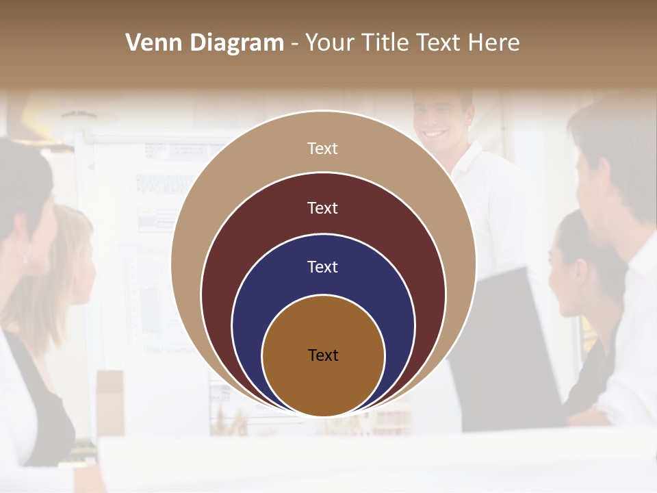 Three Girls Exit The Building On Exit Door. Exit Symbol PowerPoint Template