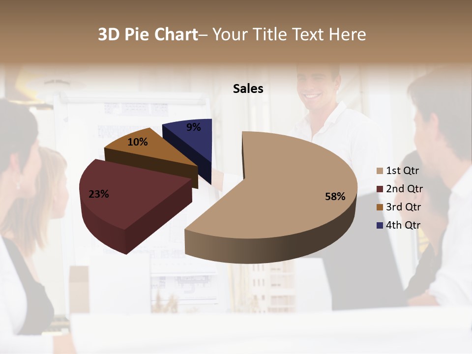 Three Girls Exit The Building On Exit Door. Exit Symbol PowerPoint Template