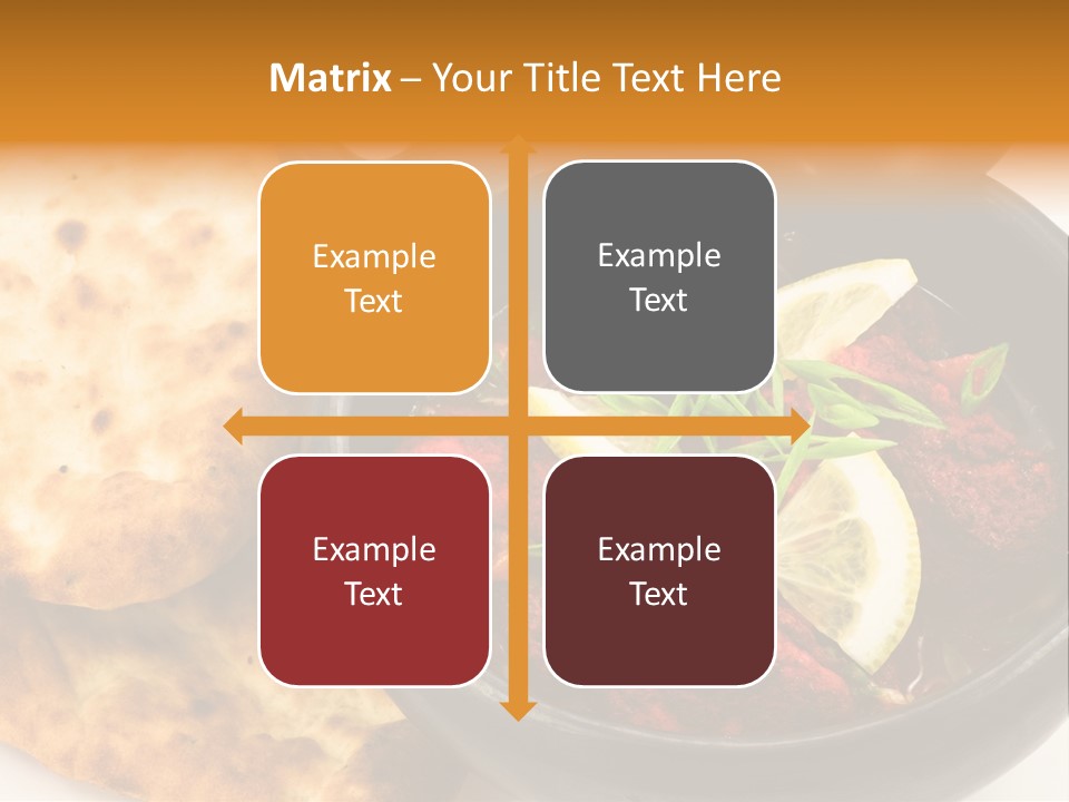 A Bowl Of Food With Bread On The Side PowerPoint Template