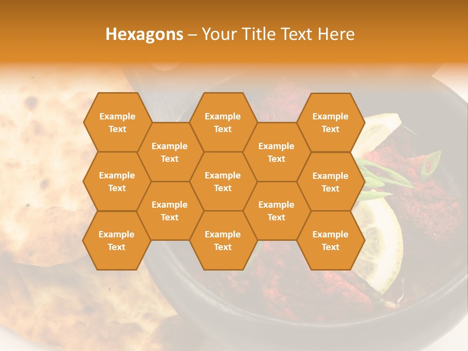 A Bowl Of Food With Bread On The Side PowerPoint Template