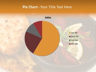 A Bowl Of Food With Bread On The Side PowerPoint Template