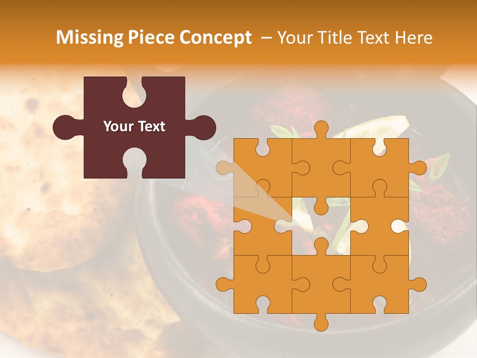 A Bowl Of Food With Bread On The Side PowerPoint Template