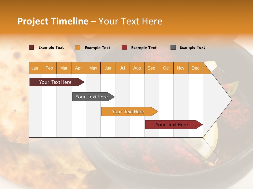 A Bowl Of Food With Bread On The Side PowerPoint Template