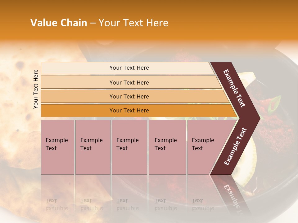 A Bowl Of Food With Bread On The Side PowerPoint Template