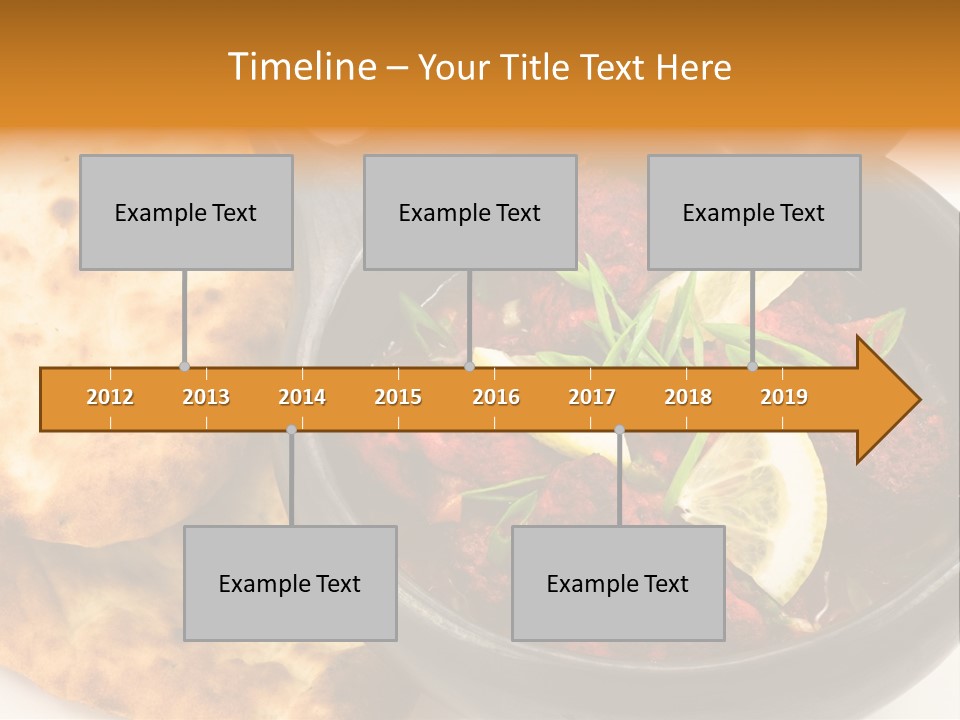 A Bowl Of Food With Bread On The Side PowerPoint Template