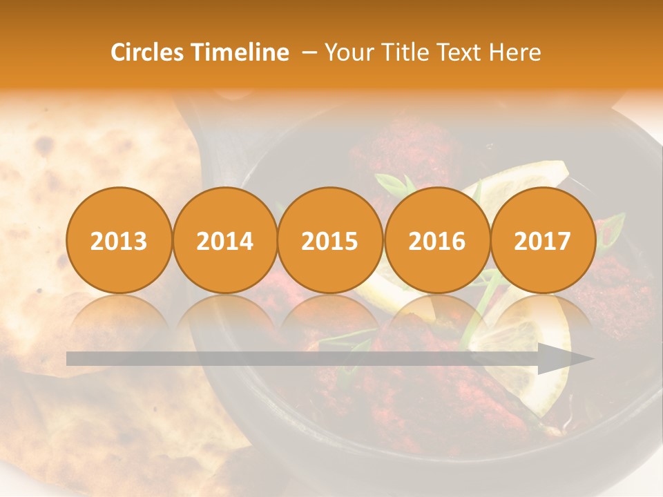 A Bowl Of Food With Bread On The Side PowerPoint Template