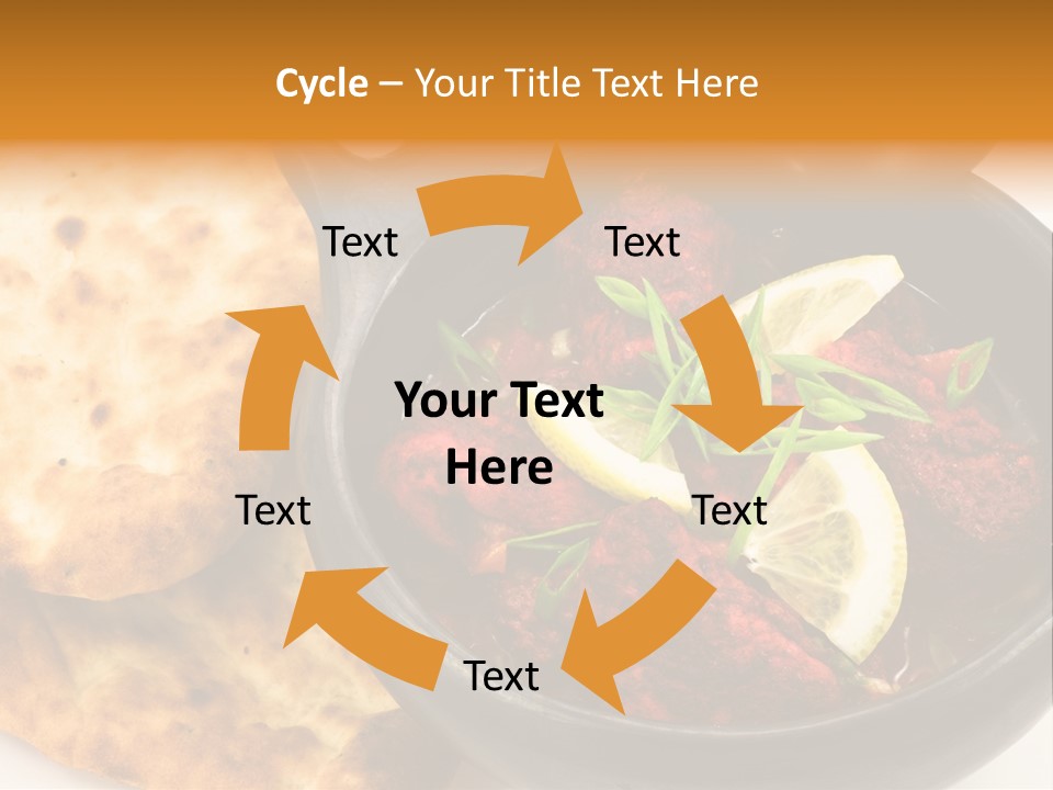 A Bowl Of Food With Bread On The Side PowerPoint Template