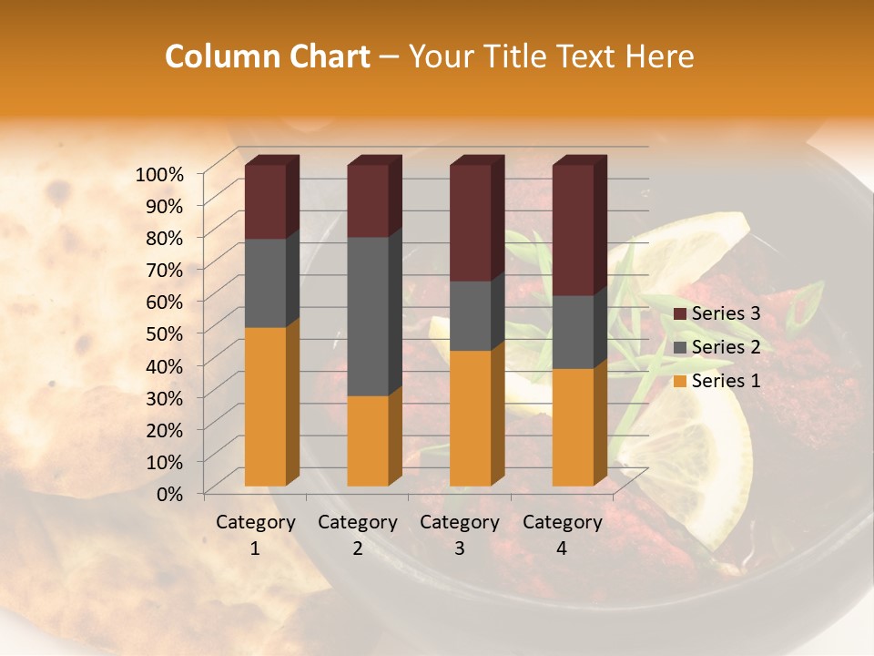 A Bowl Of Food With Bread On The Side PowerPoint Template