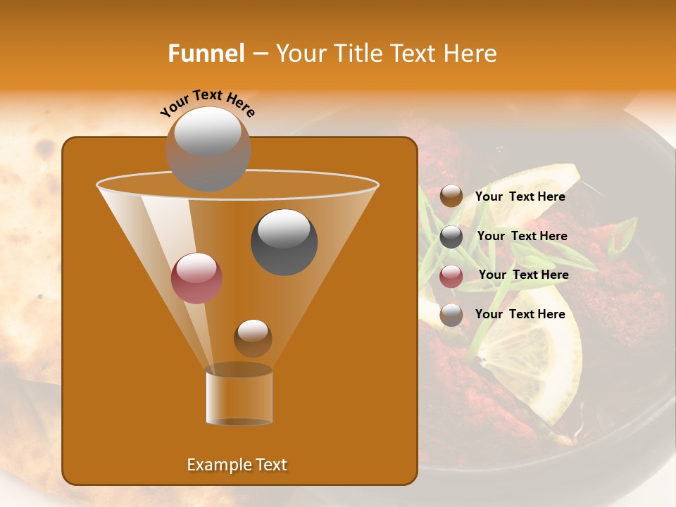 A Bowl Of Food With Bread On The Side PowerPoint Template