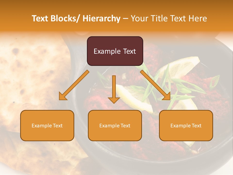 A Bowl Of Food With Bread On The Side PowerPoint Template