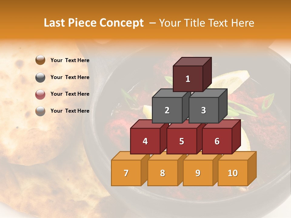 A Bowl Of Food With Bread On The Side PowerPoint Template